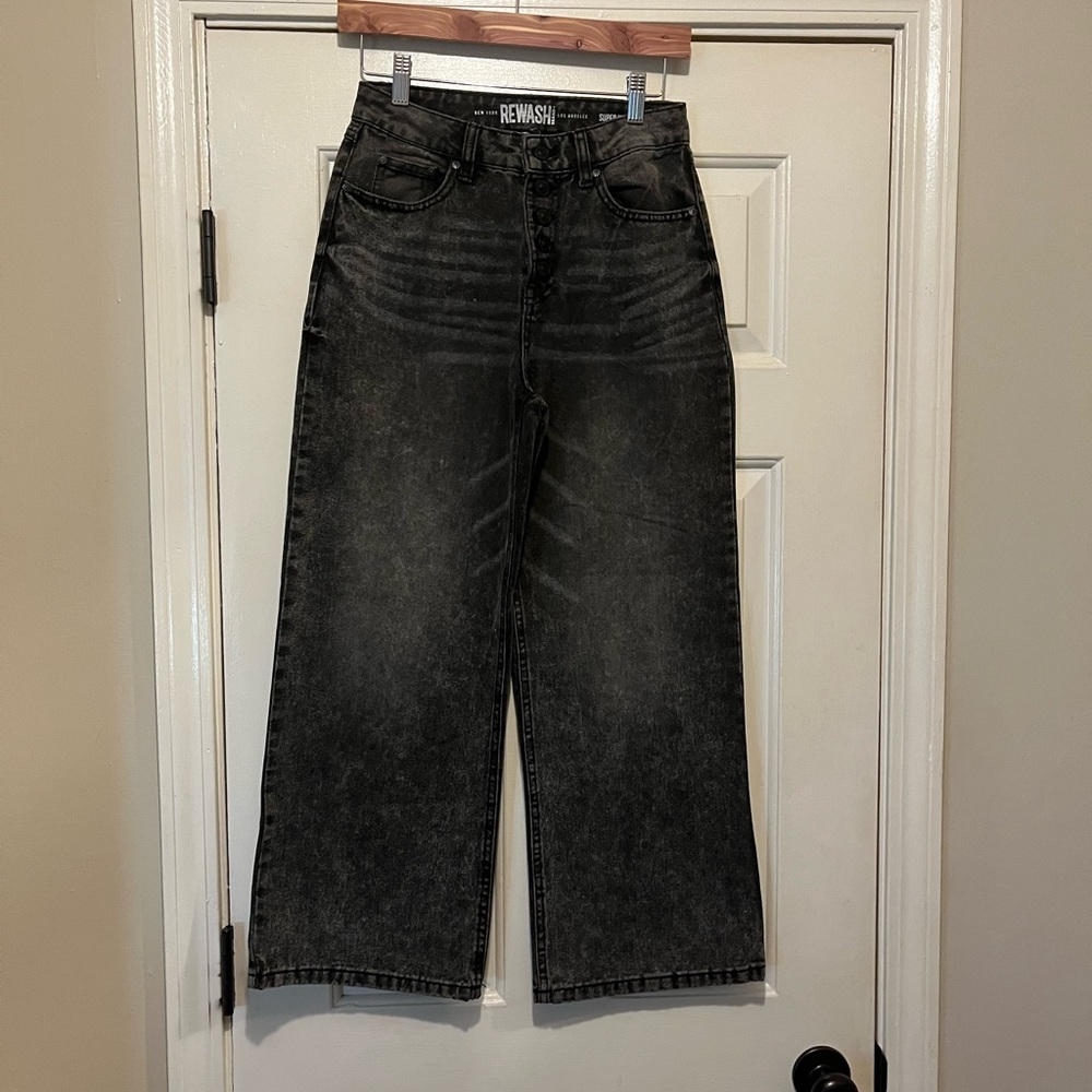 Nais Black Wide-Leg Women’s Jeans